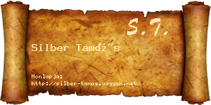 Silber Tamás névjegykártya