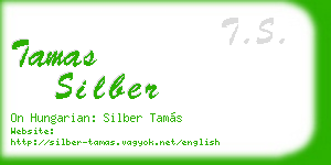 tamas silber business card